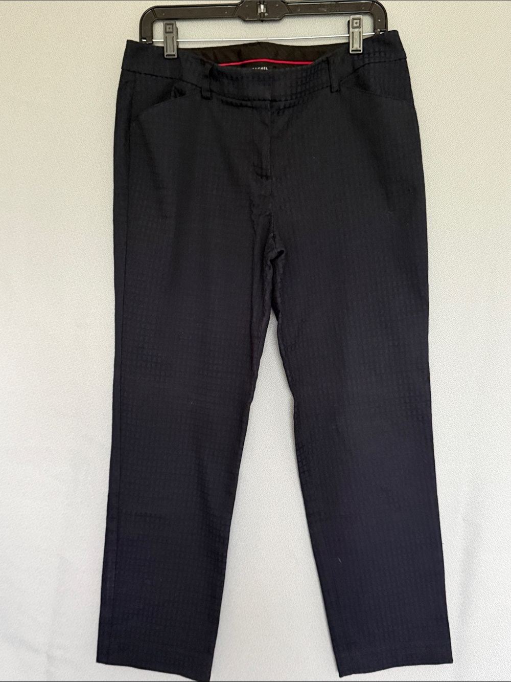 Zac & Rachel Navy and Black Textured Crop Pants - size 10